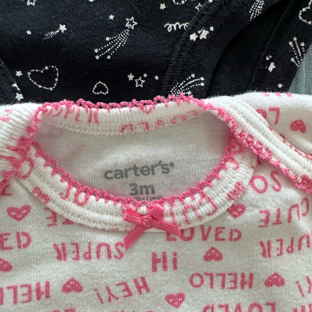 🛎️ Clearance Carter’s Baby Bodysuit 6 Pieces Size 3 Months - Picture 10 of 10